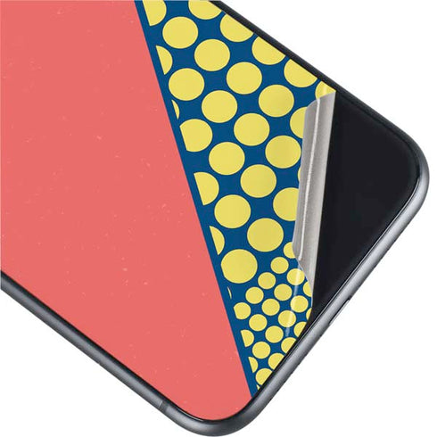 Coral Diagonal Split iPhone 11 Skin